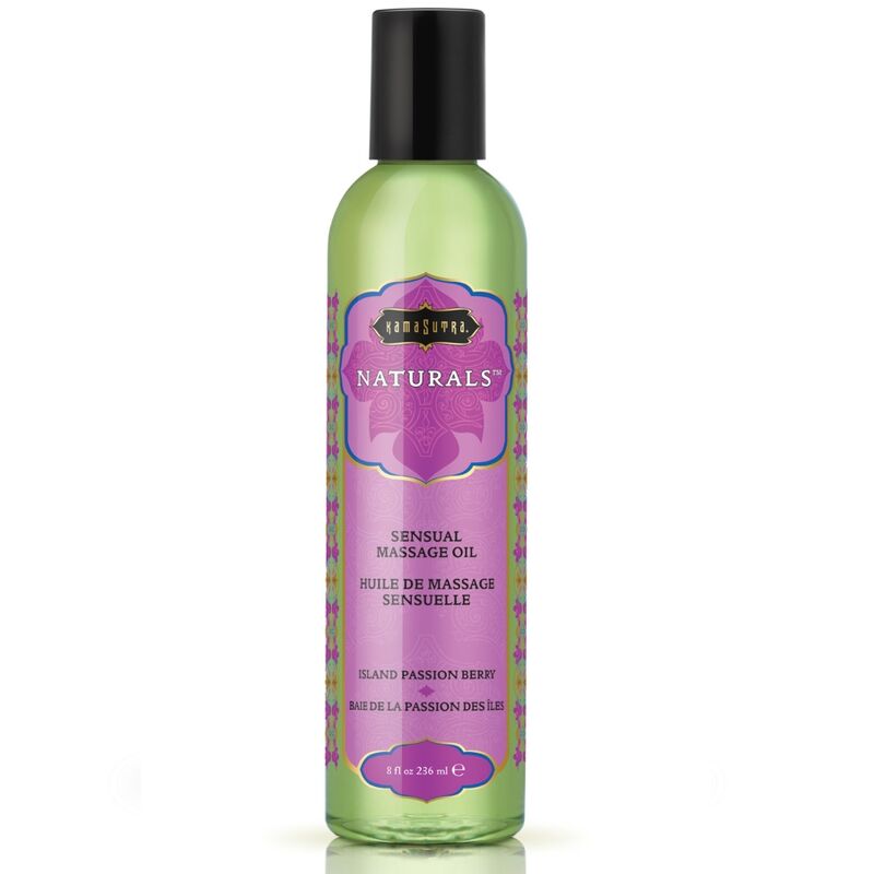 KAMASUTRA - HUILE DE MASSAGE NATURELLE BAIE DE LA PASSION 236 ML KAMASUTRA COSMETICS