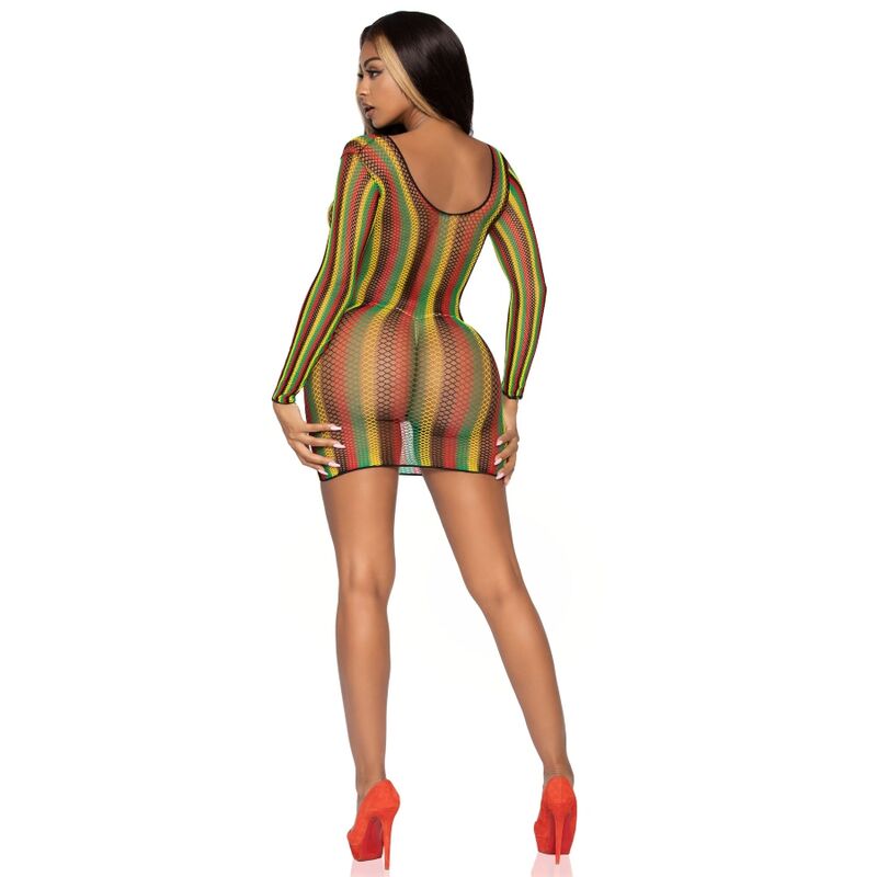 LEG AVENUE - RASTA MINI ROBE TAILLE UNIQUE LEG AVENUE DRESSES