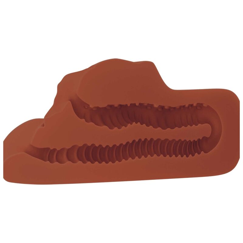 PDX PLUS - MASTURBATEUR VAGIN ET ANUS DOUBLE STROKER PERFECT PUSSY BRUN PDX PLUS+