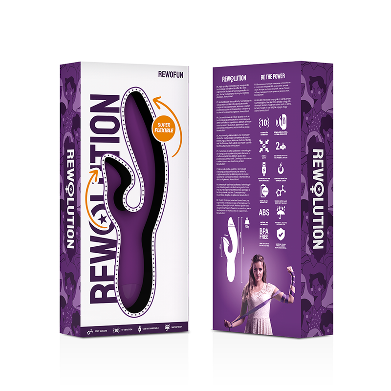 REWOLUTION - REWOFUN VIBRATEUR FLEXIBLE AVEC LAPIN REWOLUTION