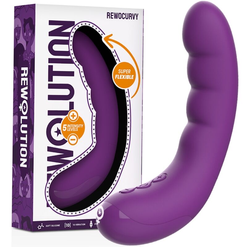 REWOLUTION - REWOCURVY VIBRATEUR FLEXIBLE RECHARGEABLE REWOLUTION