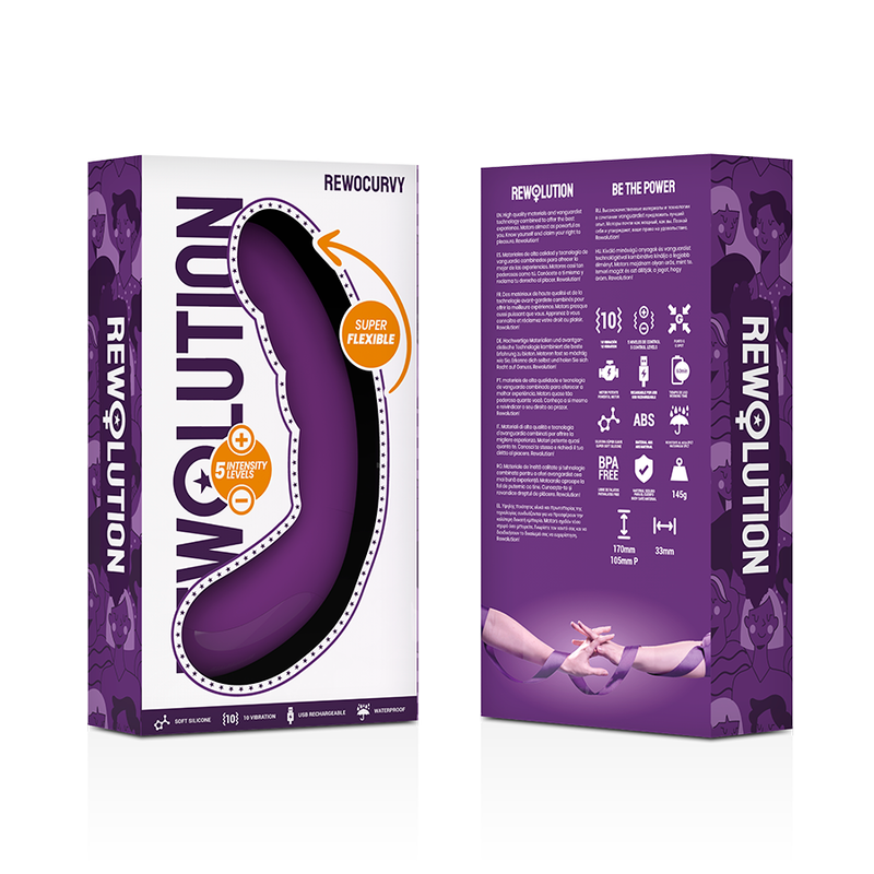 REWOLUTION - REWOCURVY VIBRATEUR FLEXIBLE RECHARGEABLE REWOLUTION