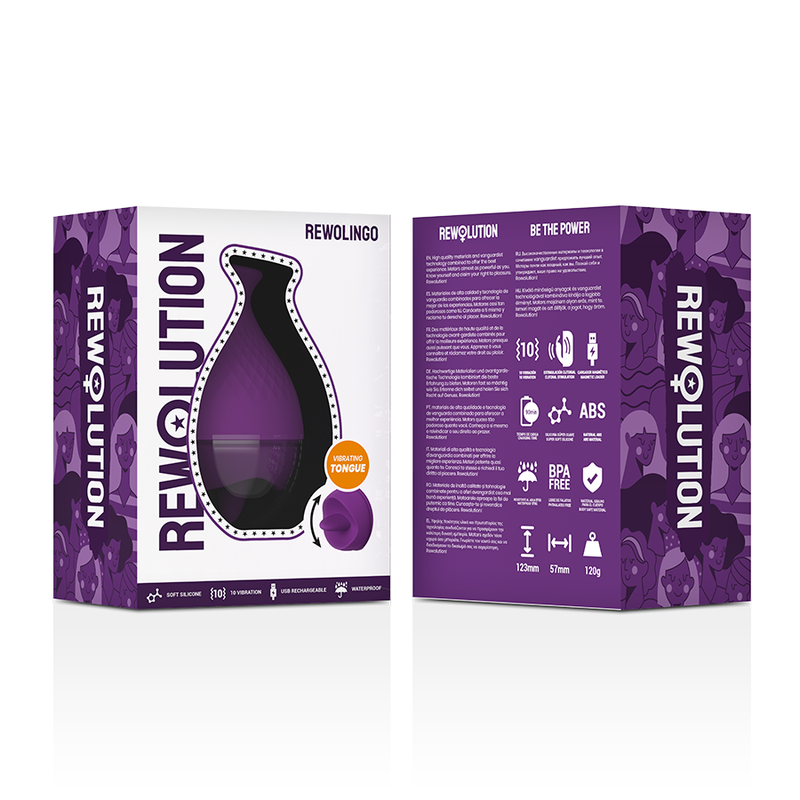 REWOLUTION - REWOLINGO VIBRATEUR AVEC LANGUE REWOLUTION