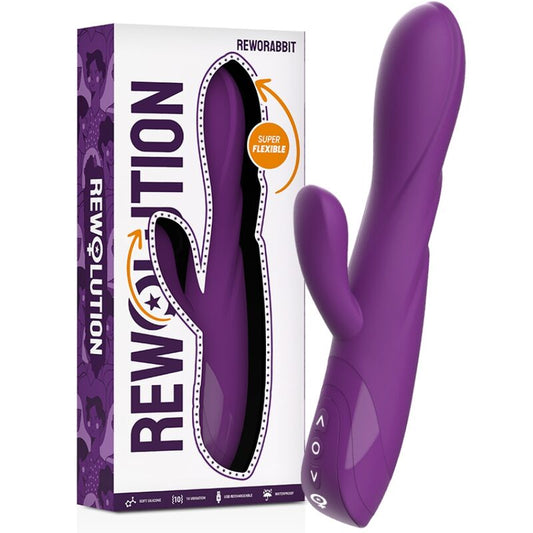 REWOLUTION - REWORABBIT VIBRATEUR FLEXIBLE AVEC LAPIN REWOLUTION