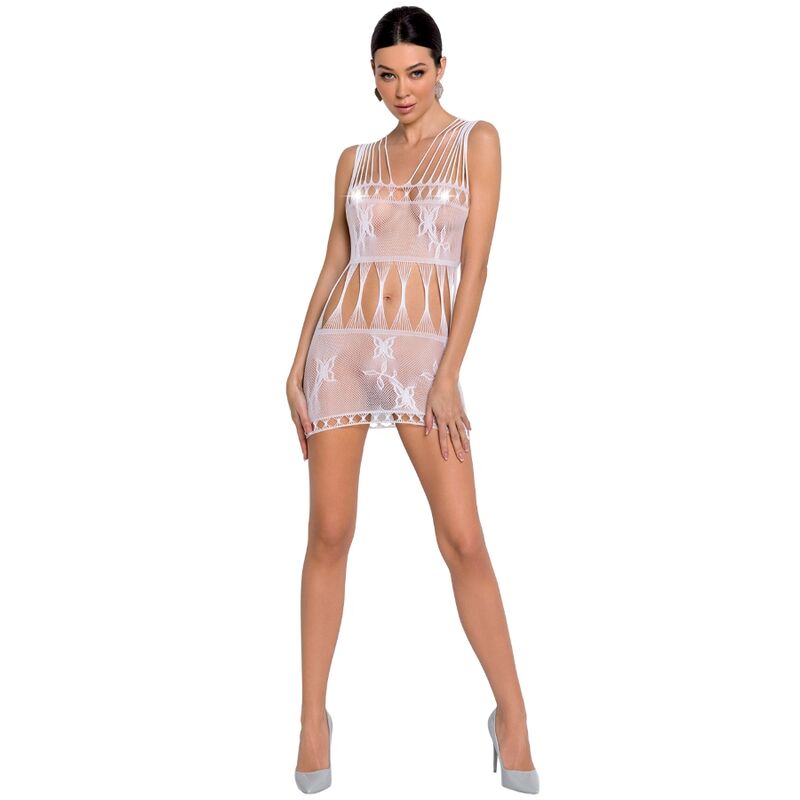 PASSION - FEMME BS090 BODYSTOCKING BLANC TAILLE UNIQUE PASSION WOMAN