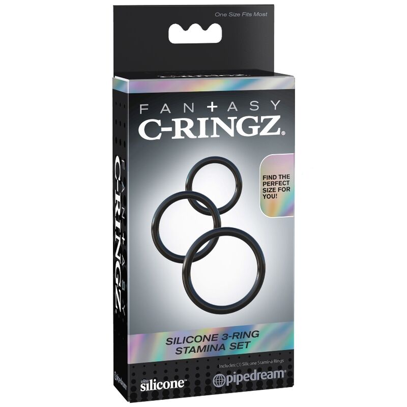 FANTASY C-RINGZ - SILICONE 3 ANNEAUX STAMINA SET FANTASY C-RINGZ