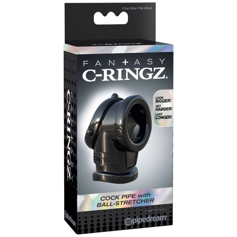 FANTASY C-RINGZ - TUYAU DE COCK AVEC BALL STRECH FANTASY C-RINGZ