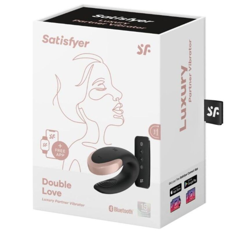 SATISFYER - VIBRATEUR DOUBLE LOVE LUXURY PARTNER NOIR SATISFYER PARTNER