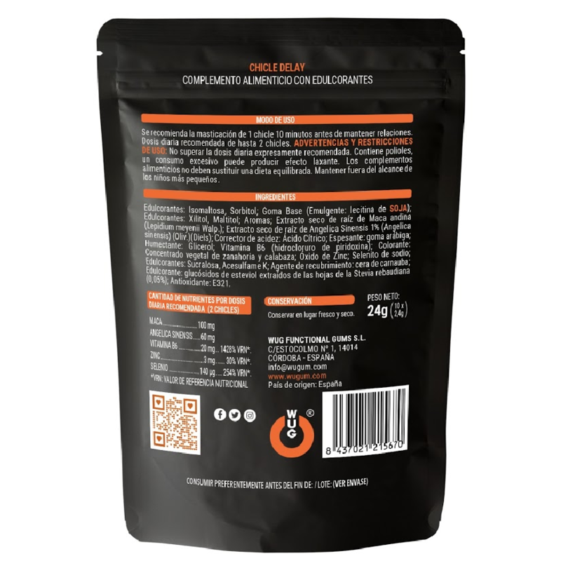 WUG SEX SENSE - DELAY CUM DELAYER 10 UNITS WUG SEX SENSE