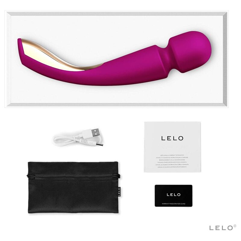 LELO - SMART WAND MEDIUM 2 MASSEUR ROSE PROFONDE LELO