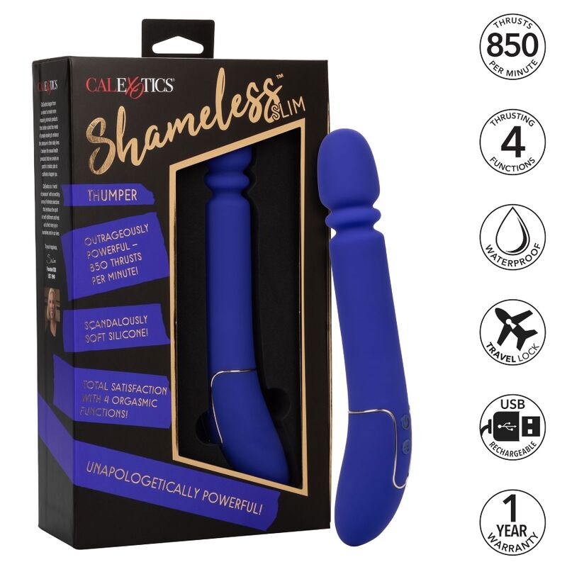 CALEXOTICS - SHAMELESS SLIM THUMPER BLEU CALEXOTICS