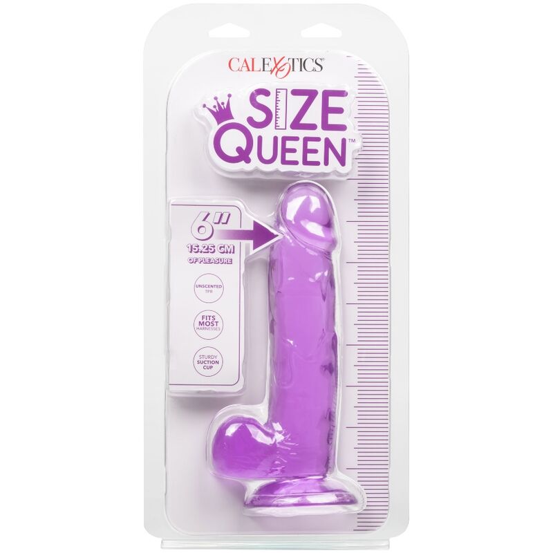 CALEXOTICS - GODE REINE TAILLE VIOLET 15.3 CM CALEXOTICS