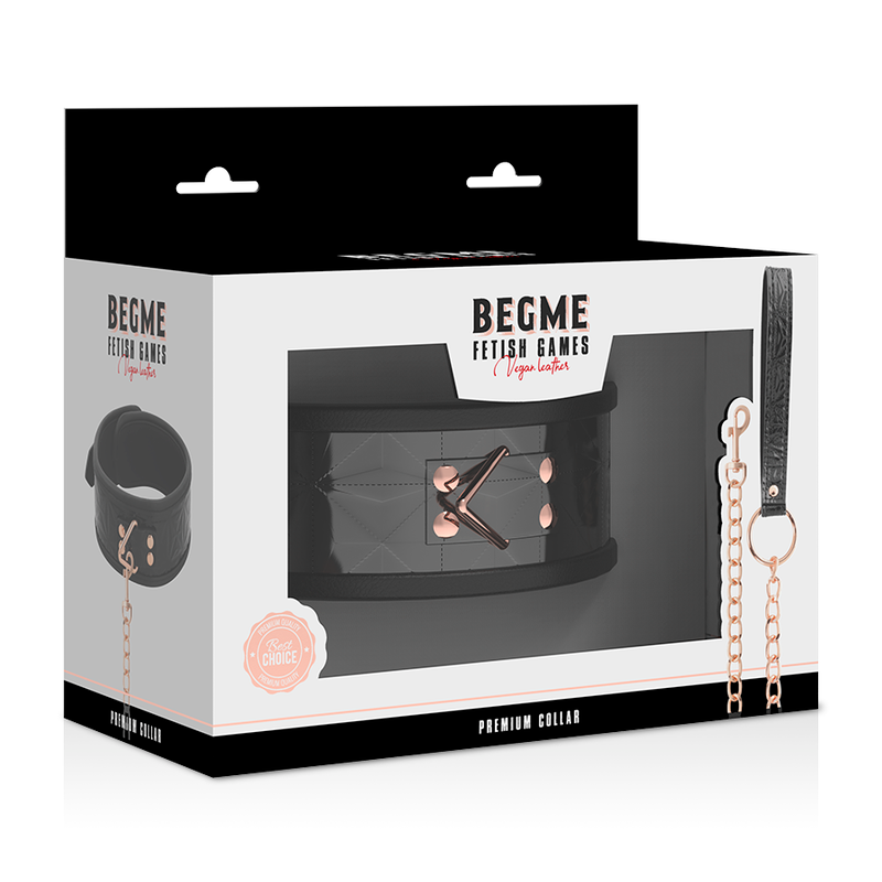 BEGME - BLACK EDITION PREMIUM COLLIER EN CUIR VEGAN BEGME BLACK EDITION