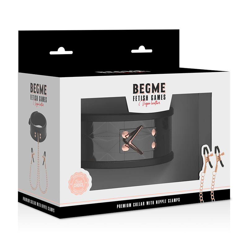 BEGME - BLACK EDITION COLLIER BEGME BLACK EDITION AVEC PINCES À MÉTONS BEGME BLACK EDITION