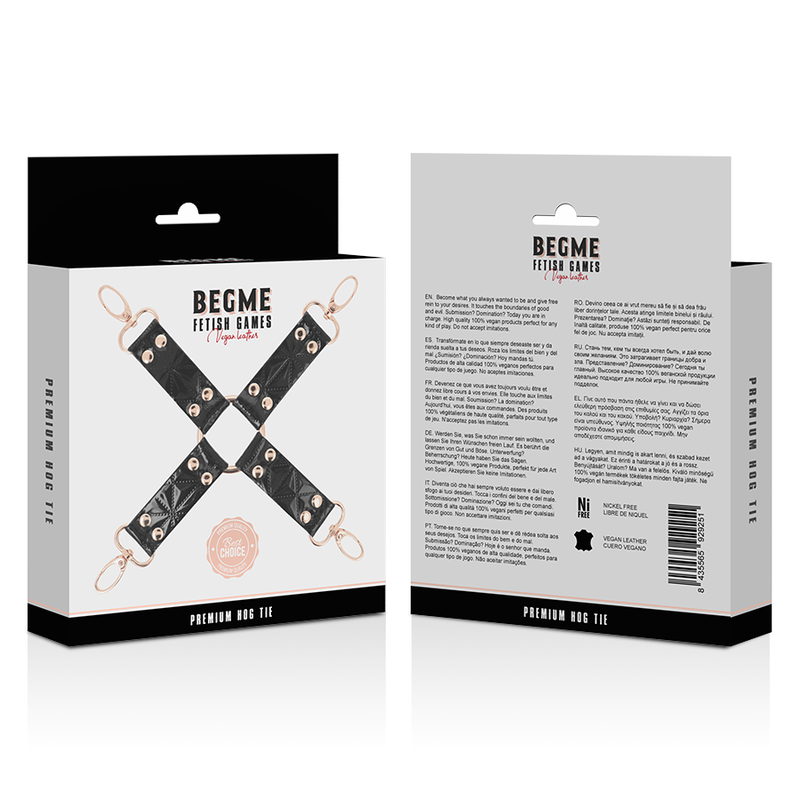 BEGME - BLACK EDITION CRAVATE EN CUIR VEGAN BEGME BLACK EDITION