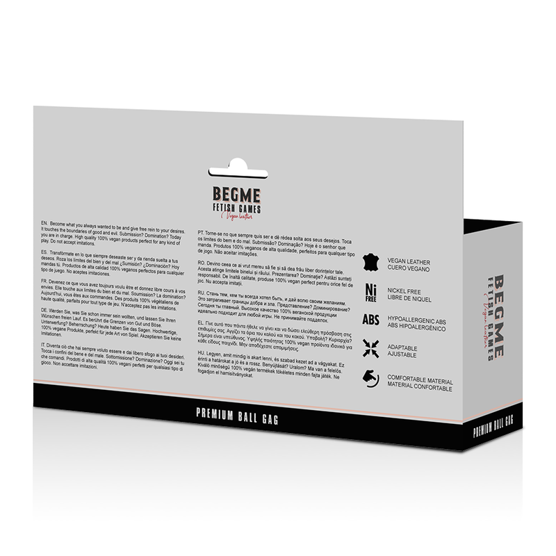 BEGME - MÂCHOIRE EN CUIR VÉGÉTALIEN ÉDITION ROUGE BEGME RED EDITION