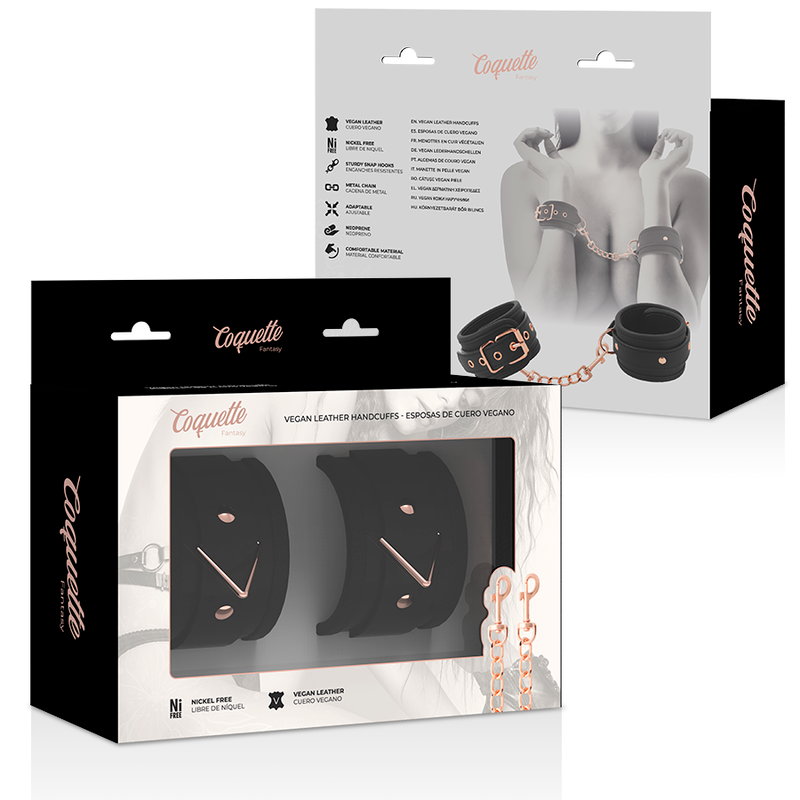 COQUETTE CHIC DESIRE - MENOTTES FANTASY EN CUIR VÉGAN AVEC DOUBLURE EN NOPRÈNE COQUETTE FANTASY