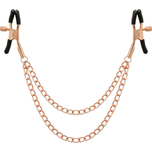 COQUETTE CHIC DESIRE - PINCES METELONS FANTAISIE EN MÉTAL AVEC CHAÎNE COQUETTE FANTASY