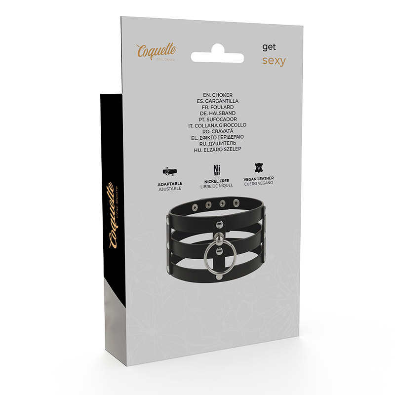 COQUETTE CHIC DESIRE - RAS DE COU EN CUIR VÉGAN STYLE FÉTICHE COQUETTE ACCESSORIES