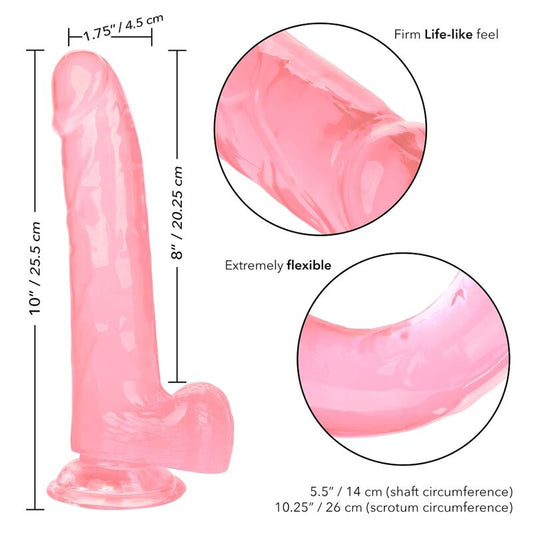 CALEXOTICS - GODE REINE TAILLE ROSE 20.3 CM CALEXOTICS