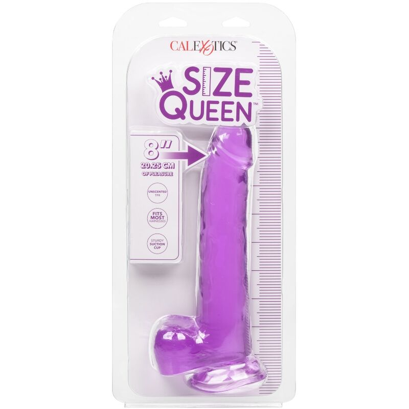 CALEXOTICS - GODE REINE TAILLE VIOLET 20.3 CM CALEXOTICS