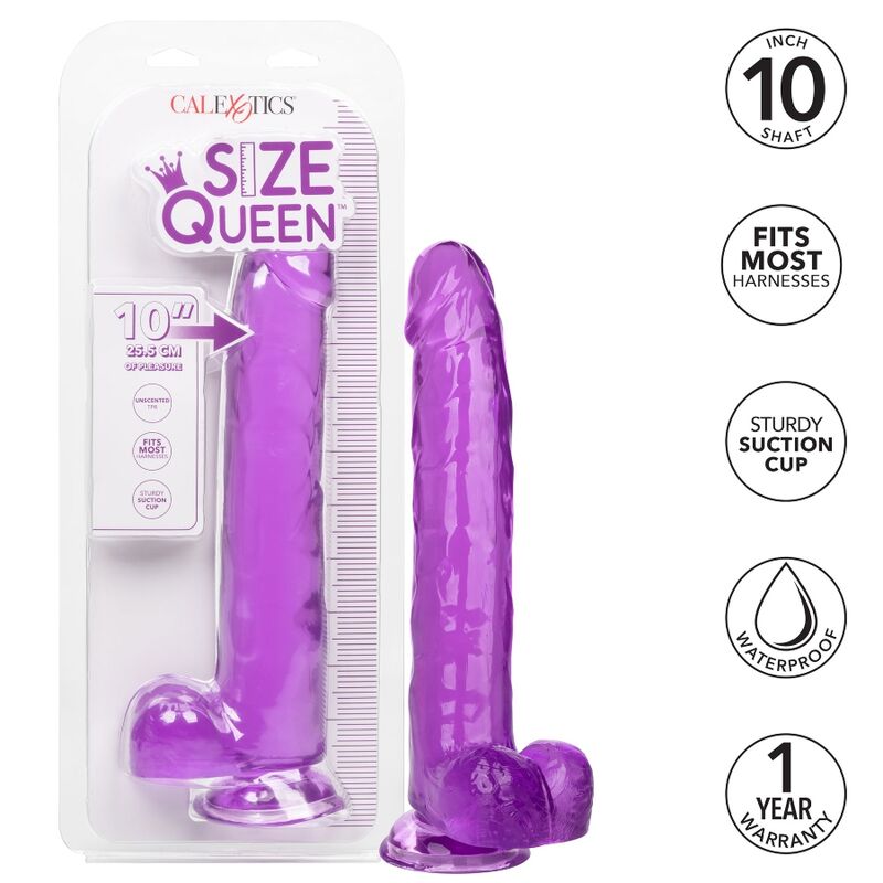 CALEXOTICS - GODE REINE TAILLE VIOLET 25.5 CM CALEXOTICS