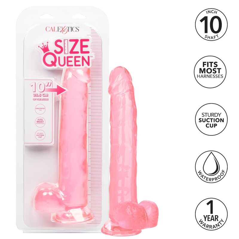 CALEXOTICS - GODE REINE TAILLE ROSE 25.5 CM CALEXOTICS