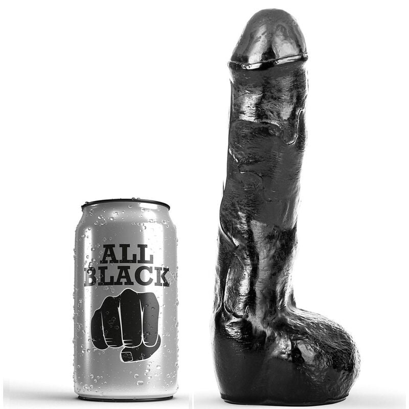 ALL BLACK - PENE ANAL RÉALISTE 20 CM ALL BLACK