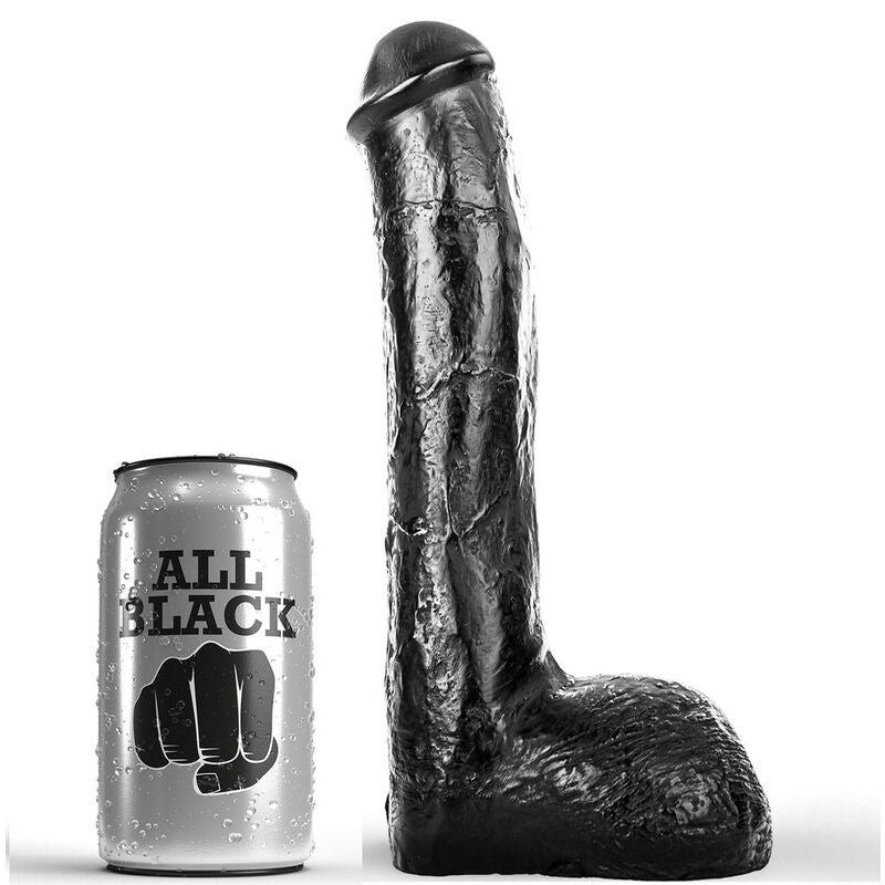 ALL BLACK - PENE ANAL RÉALISTE 23 CM ALL BLACK