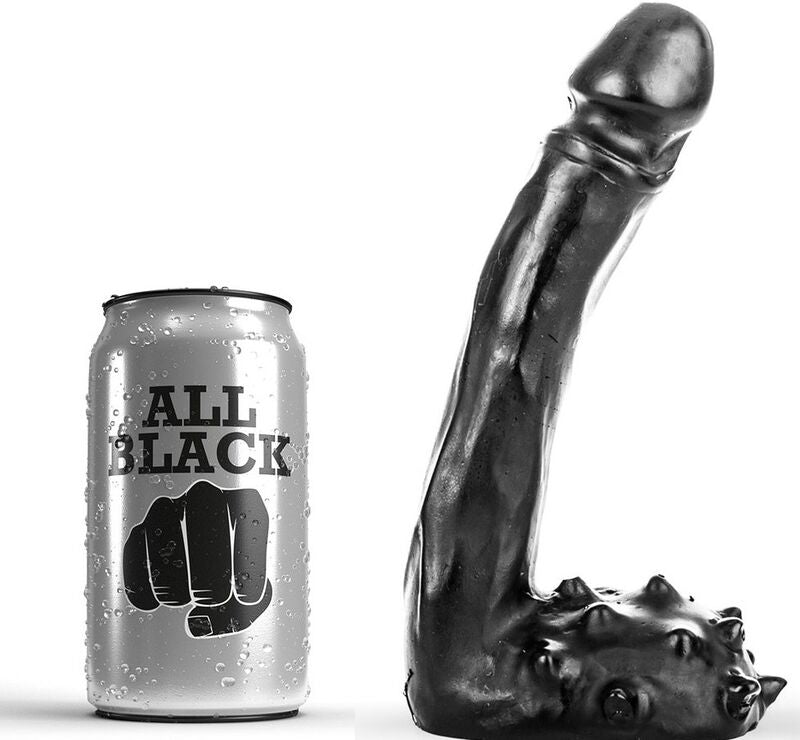 ALL BLACK - GODE RÉALISTE 19 CM ALL BLACK