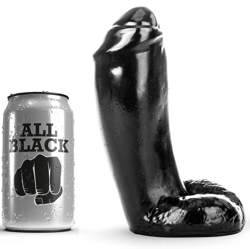 ALL BLACK - GODE RÉALISTE 18 CM ALL BLACK