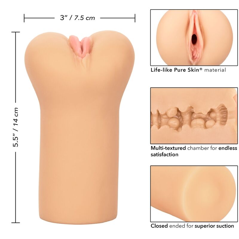 CALEXOTICS - BOUNDLESS VULVA STROKER - PEAU CLAIRE CALEXOTICS