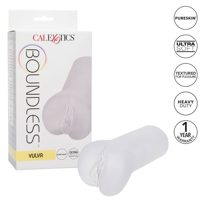 CALEXOTICS - BOUNDLESS VULVA STROKER - TRANSPARENT CALEXOTICS