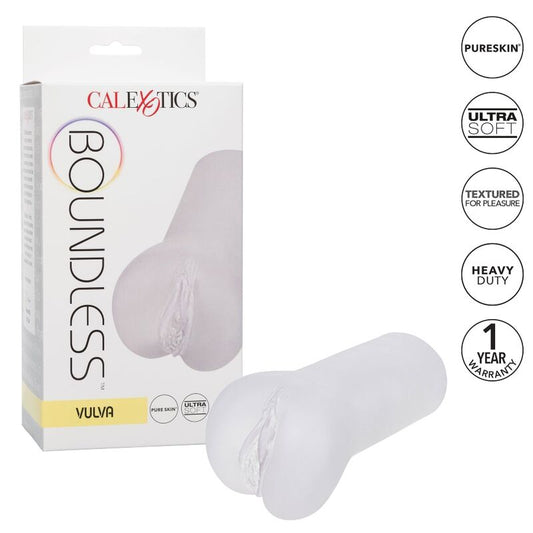 CALEXOTICS - BOUNDLESS VULVA STROKER - TRANSPARENT CALEXOTICS