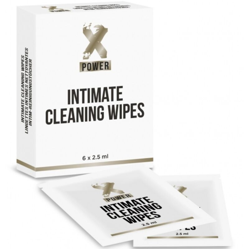 XPOWER - LINGETTES NETTOYANTES INTIME 6 UNITÉS XPOWER