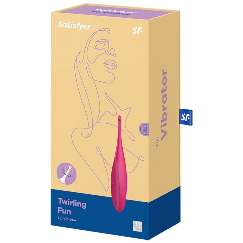SATISFYER - VIBRATEUR TWIRLING FUN TIP ROSE SATISFYER VIBRATOR