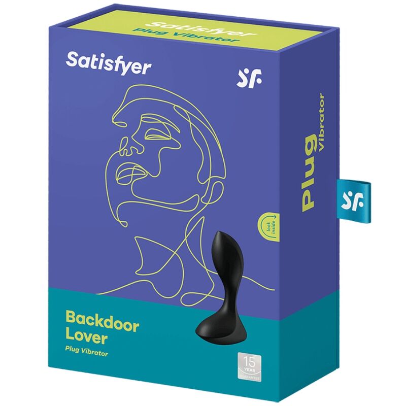 SATISFYER - BOUCHON VIBRANT BACKDOOR LOVER NOIR SATISFYER PLUGS