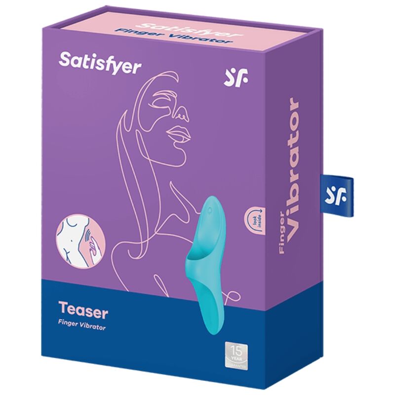 SATISFYER - VIBRATEUR  DOIGTS TEASER LUMIÈRE BLEUE SATISFYER VIBRATOR