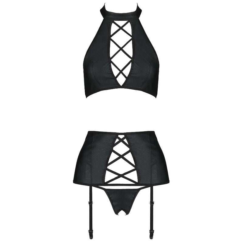 PASSION - ENSEMBLE CUIR ÉCOLOGIQUE NANCY S/M PASSION WOMAN SETS