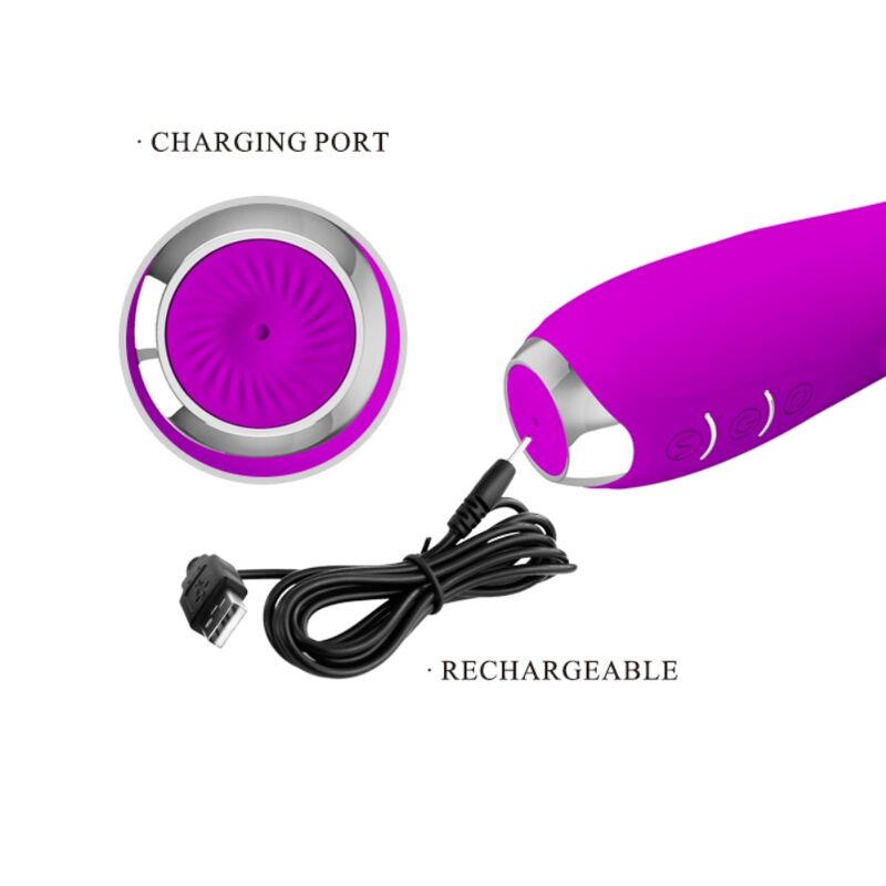 PRETTY LOVE - VIBRATEUR MOLLY AVEC ROTATION RECHARGEABLE PRETTY LOVE