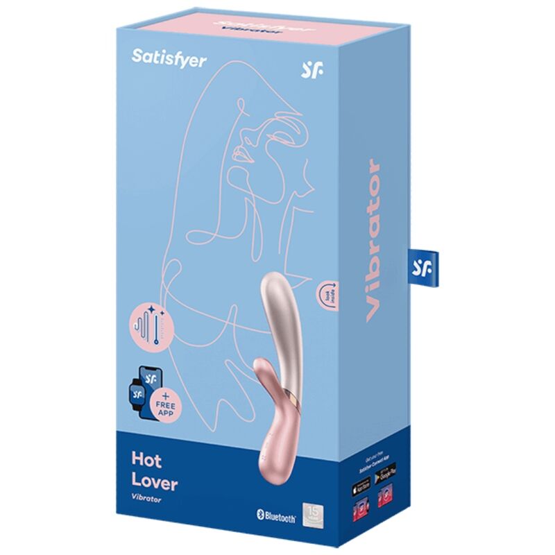 SATISFYER - VIBRATEUR HOT LOVER ROSE & BEIGE SATISFYER CONNECT