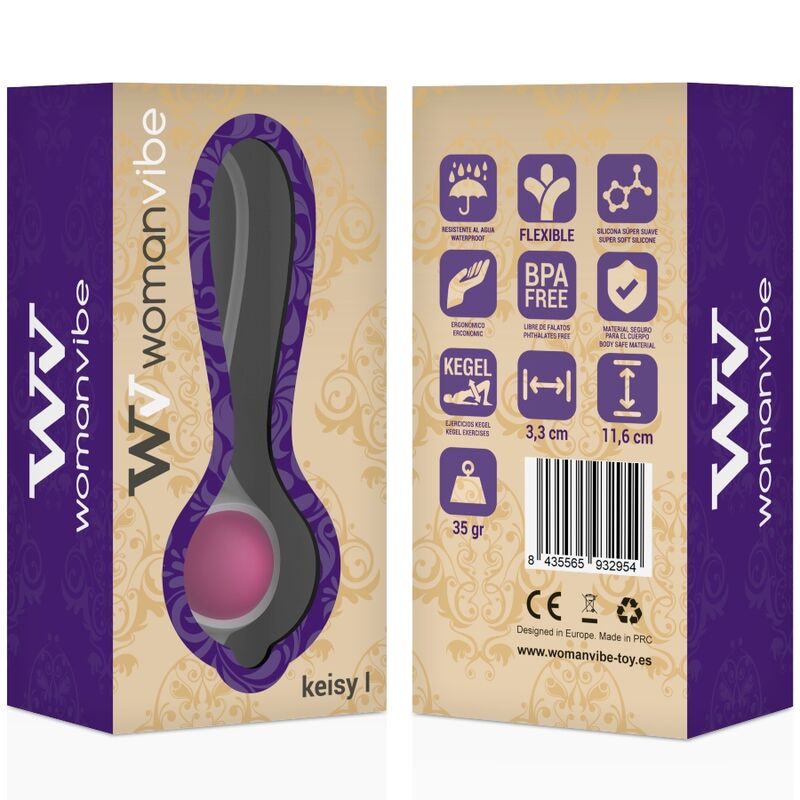 WOMANVIBE - KEISY I BALL GEISHA SILICONE - ROSE WOMANVIBE