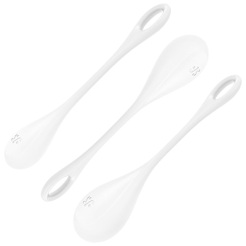 SATISFYER - ENSEMBLE ENTRAÎNEMENT YONI POWER 1 BLANC SATISFYER BALLS