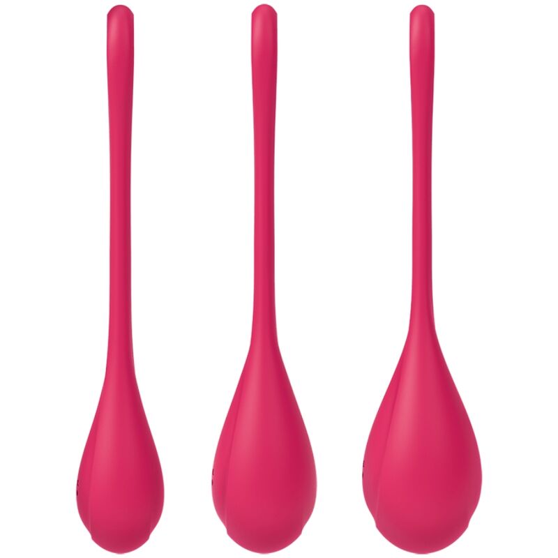SATISFYER - ENSEMBLE ENTRAÎNEMENT YONI POWER 1 ROUGE SATISFYER BALLS