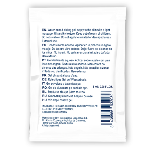 WATERFEEL - GEL DE GLISSEMENT NEUTRE  BASE DEAU 6 ML WATERFEEL