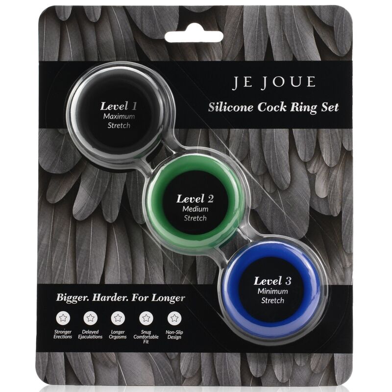 JE JOUE - ENSEMBLE SILICONE ANNEAUX PÉNIS SILICONE JE JOUE