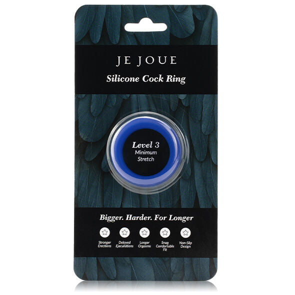 JE JOUE - BAGUE SILICONE BLEUE STRANGULATION MINIMUM JE JOUE