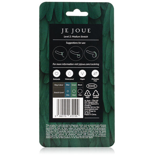 JE JOUE - BAGUE SILICONE VERTE CHOKE MOYEN JE JOUE