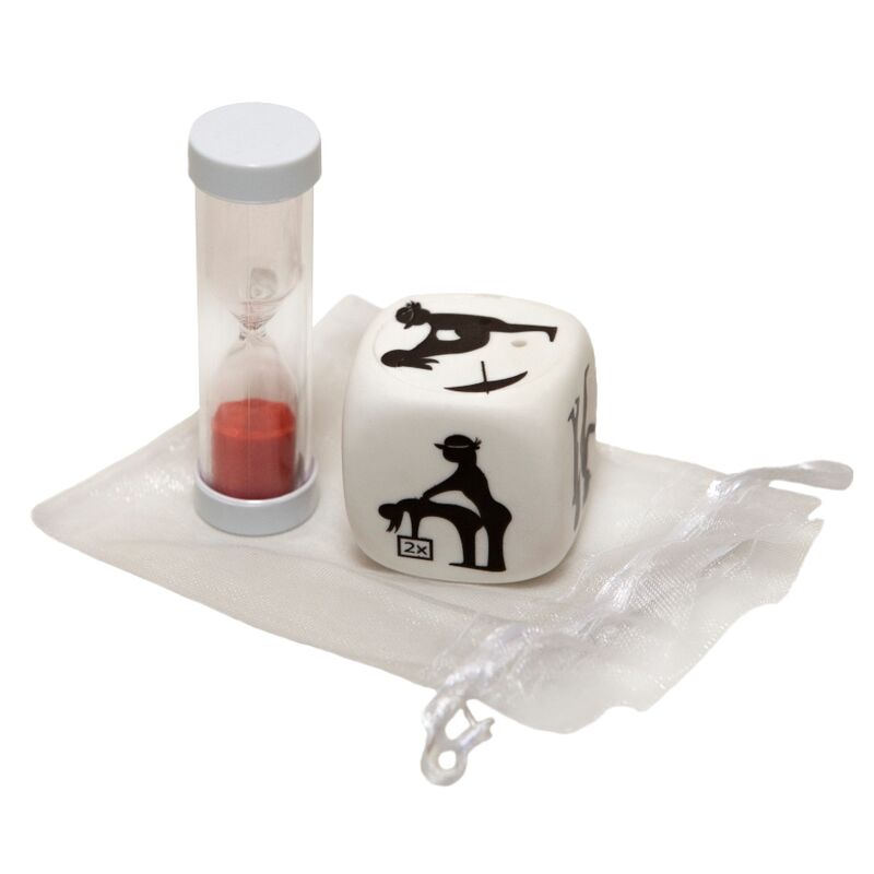DIABLO PICANTE - JEU DE DÉS DE POSTURE AVEC SABLIER DIABLO PICANTE