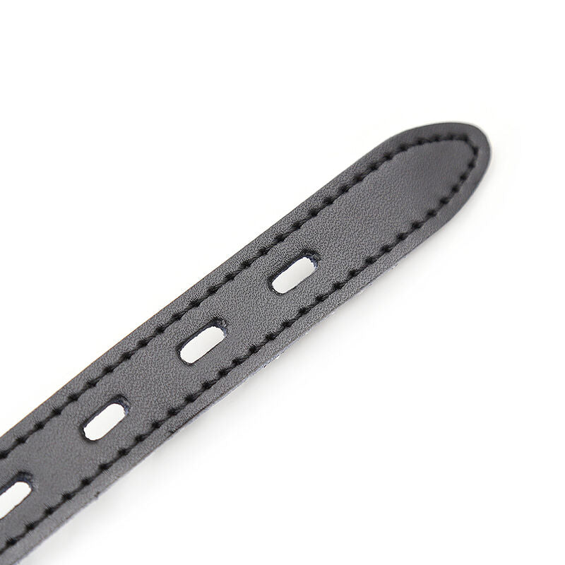 OHMAMA FETISH - BÂILLON BALLE EN SILICONE AVEC CEINTURE EN CUIR (CADENAS INCLUS) OHMAMA FETISH